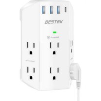 Presto Plug Portable Power Adaptor, Electric Outlet Extender with 2 USB ...