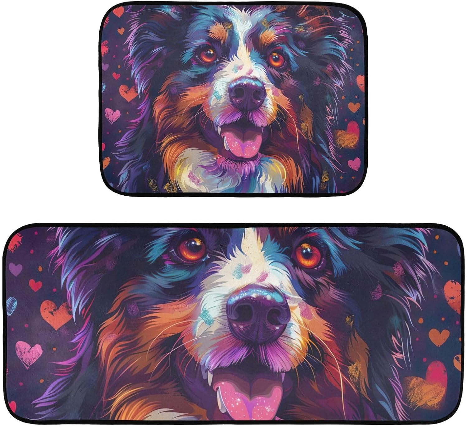 BESTKITTY [2 PCS Cute Dog Anti Fatigue Mats for Kitchen Floor NonSlip