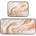 BESTKITTY [2 PCS Marble Pattern Anti Fatigue Mats for Kitchen Floor Non