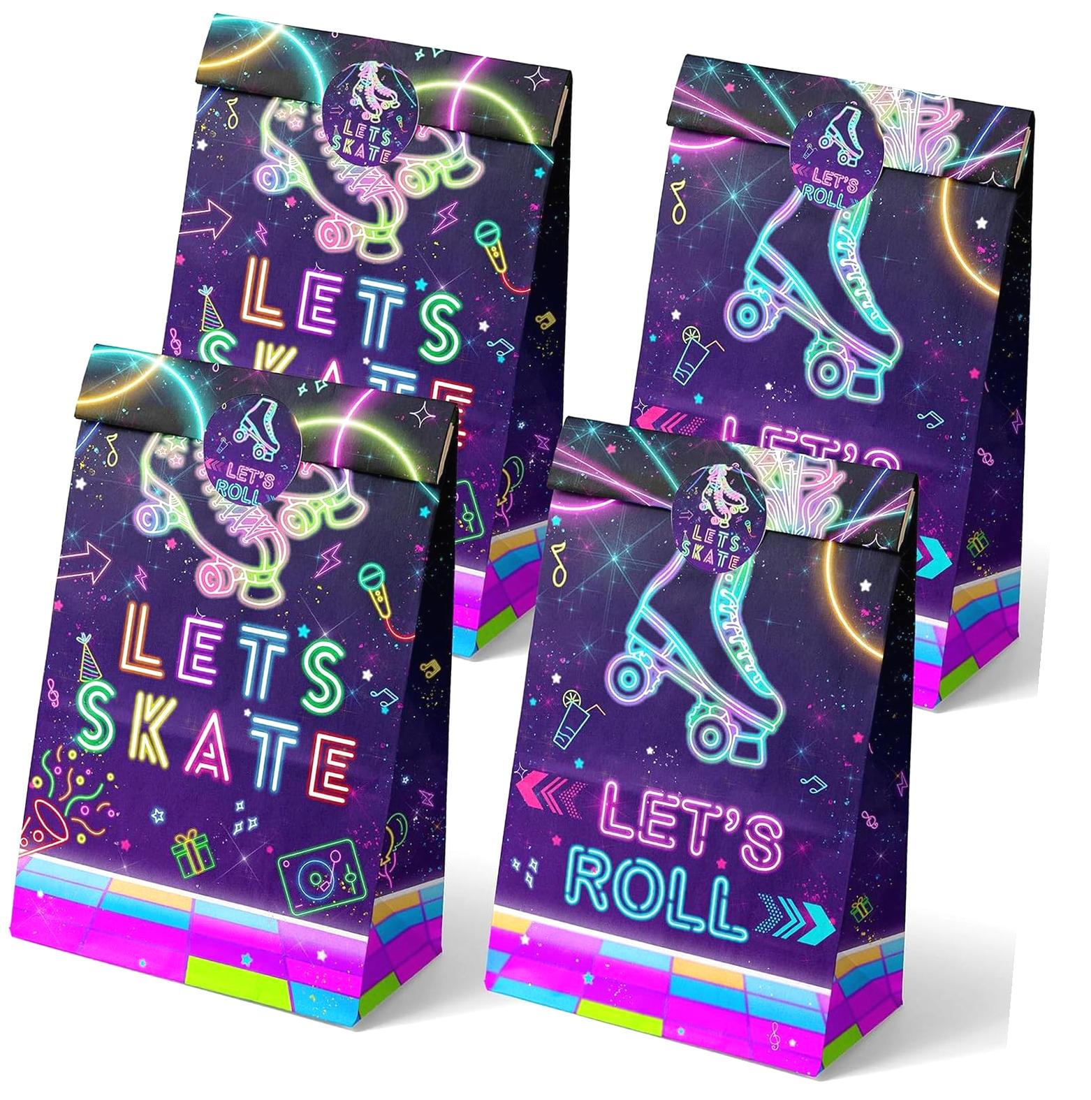 24-Pack Under The Sea Party Treat Bags - Ocean Animal Print Goodie Bags For Beach, Fishing, Or Pool Birthday Parties
