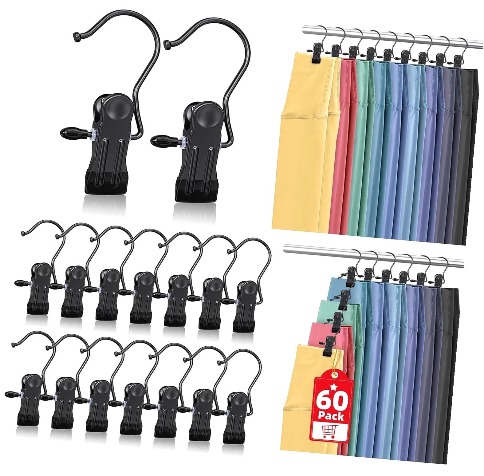 BESTKITTY 60 Pack Boot Hangers Clips for Closet, Heavy Duty Legging ...