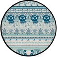 BESTKITTY Area Rug Round Crawling Mat Halloween Sculls Home Decor Floor