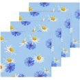 BESTKITTY Art Daisy Washcloths Towels, Highly Absorbent and Soft Cotton