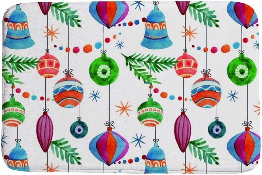 BESTKITTY Bathroom Mat Door Rugs Floor Mat Bathroom Carpet Watercolor