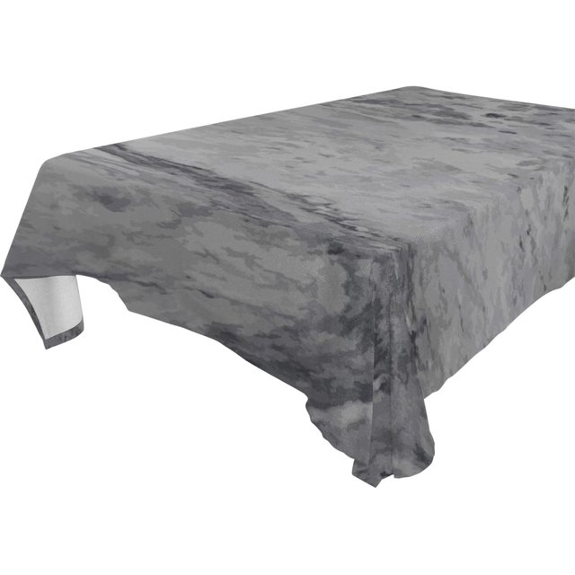 BESTKITTY Black Golden Marble Rectangle Tablecloth, Reusable Stain