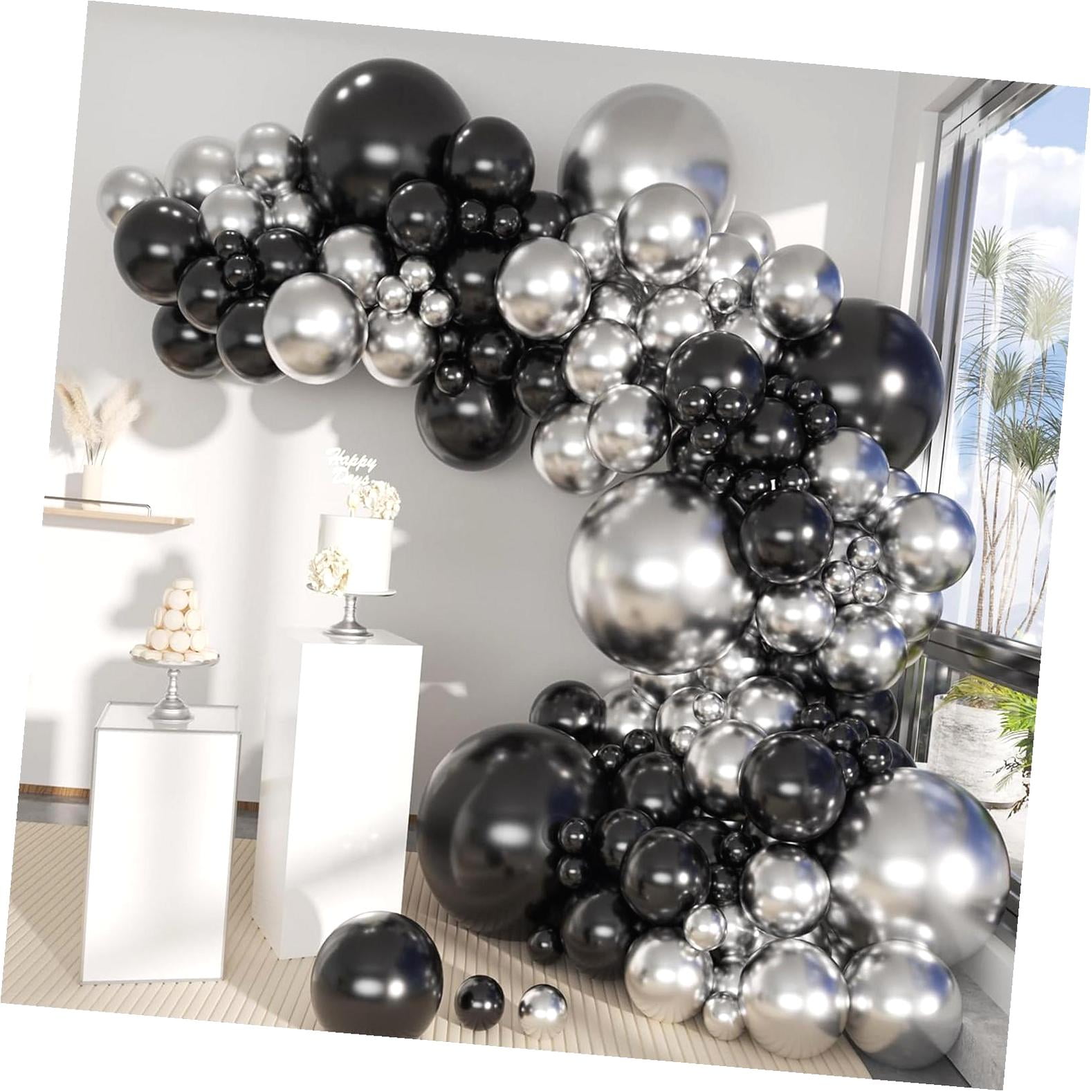 133PCS Black Yellow And Silver Balloons Arch Garland Kit, Bat Theme Balloon Arch For Man With Foil Balloons For Baby Shower Bat Theme Bday - Australia - View #9