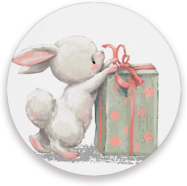 BESTKITTY Christmas Coasters for Drinks Home Decor Cork Ceramic Cup Mat