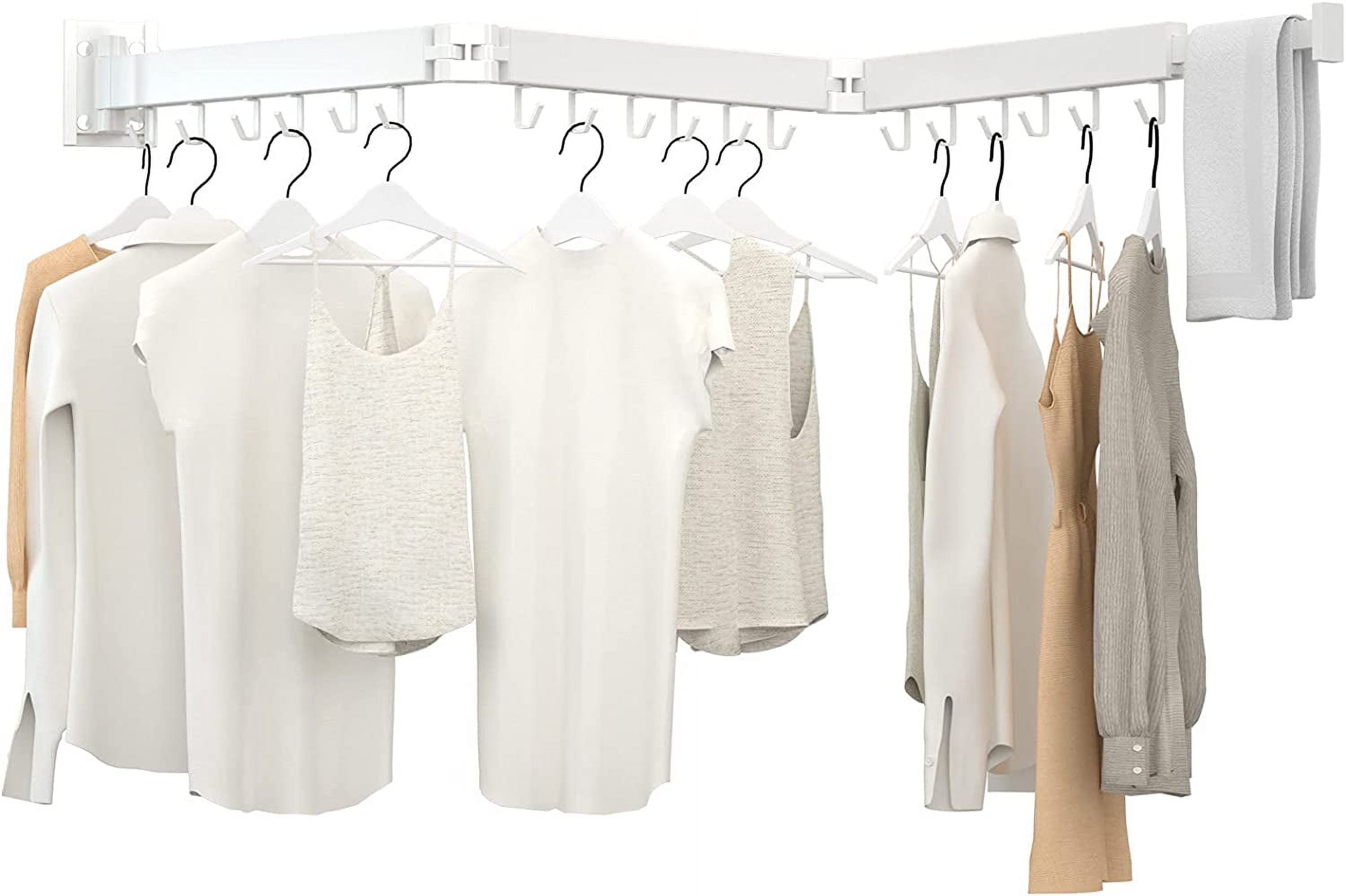 BESTKITTY Clothes Drying Ra, Laundry Drying Ra Wall nted, [No-Drill ...