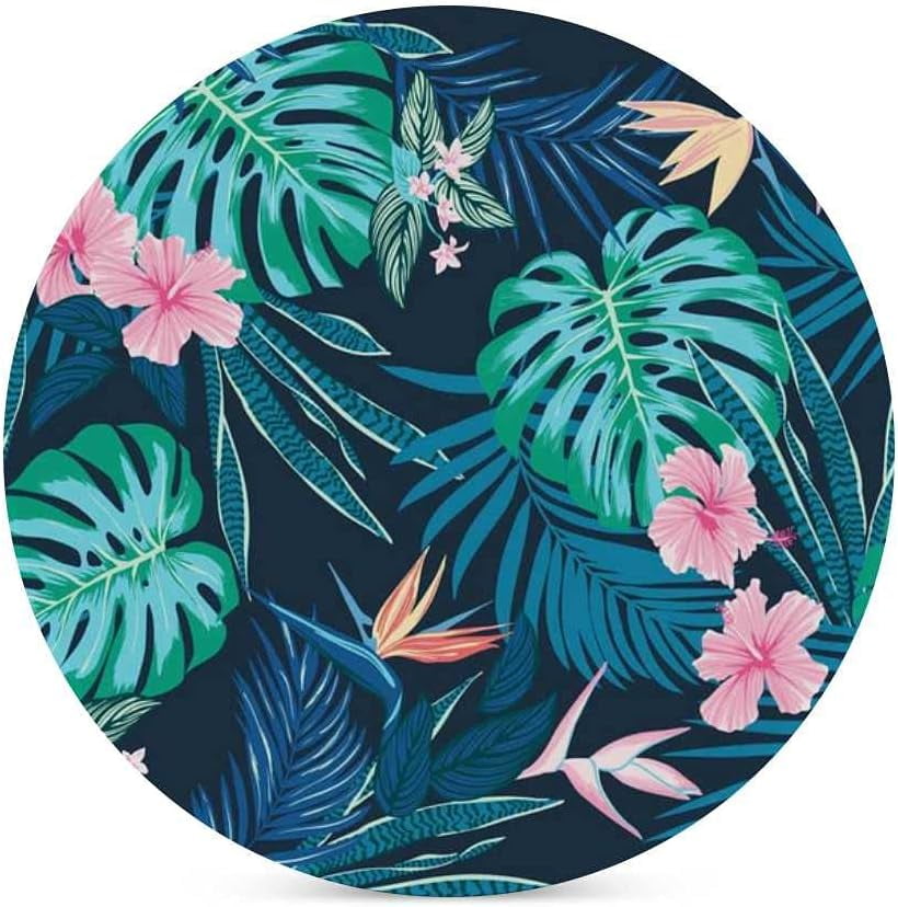 BESTKITTY Coasters for Drinks Cork Ceramic Coasters Cup Mat Waterproof