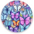 BESTKITTY Colorful Butterflies Coasters Absorbent Drink Coaster Ceramic