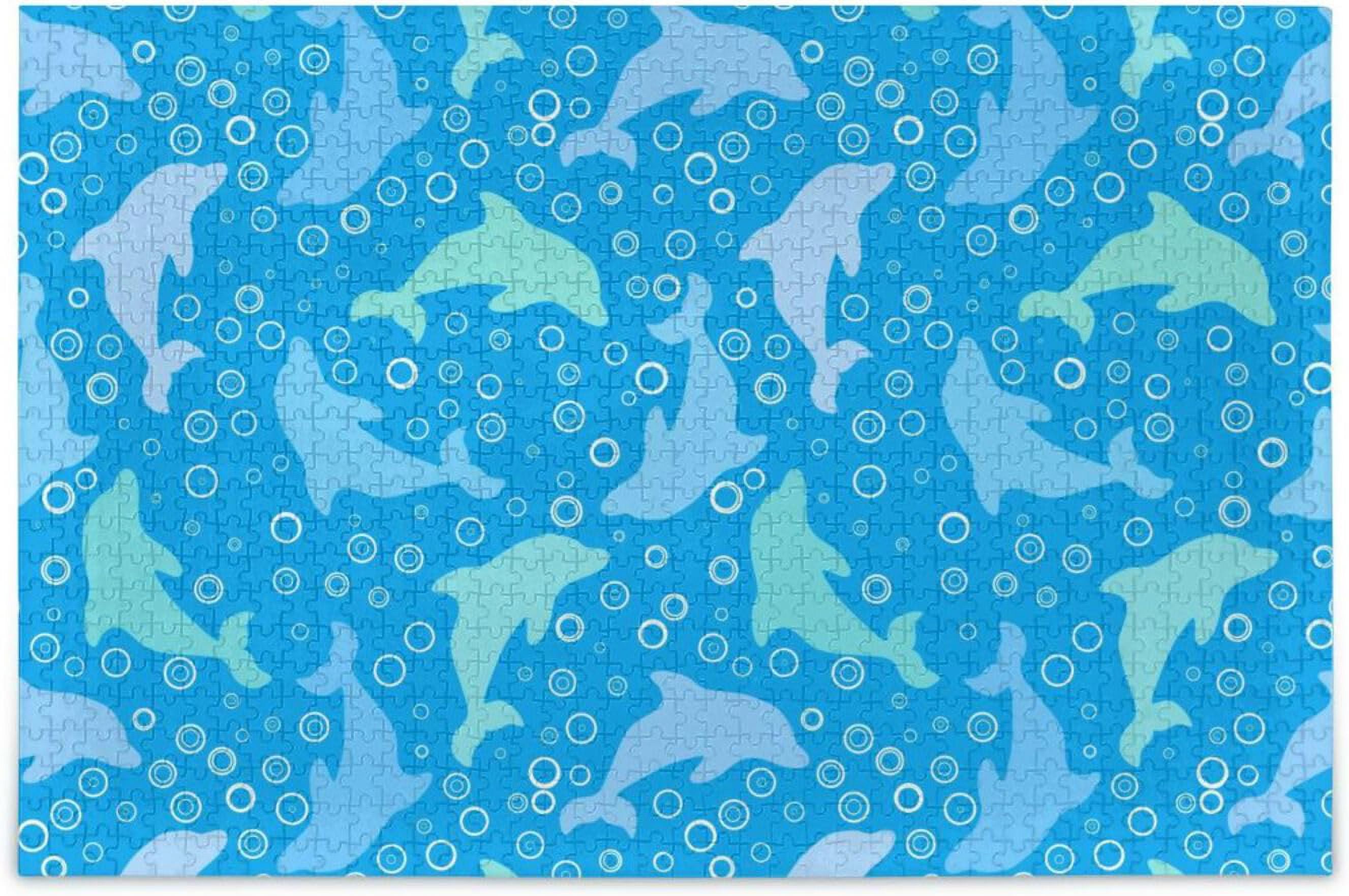 BESTKITTY Dolphin Jigsaw Puzzle 1000 Pieces, Educational