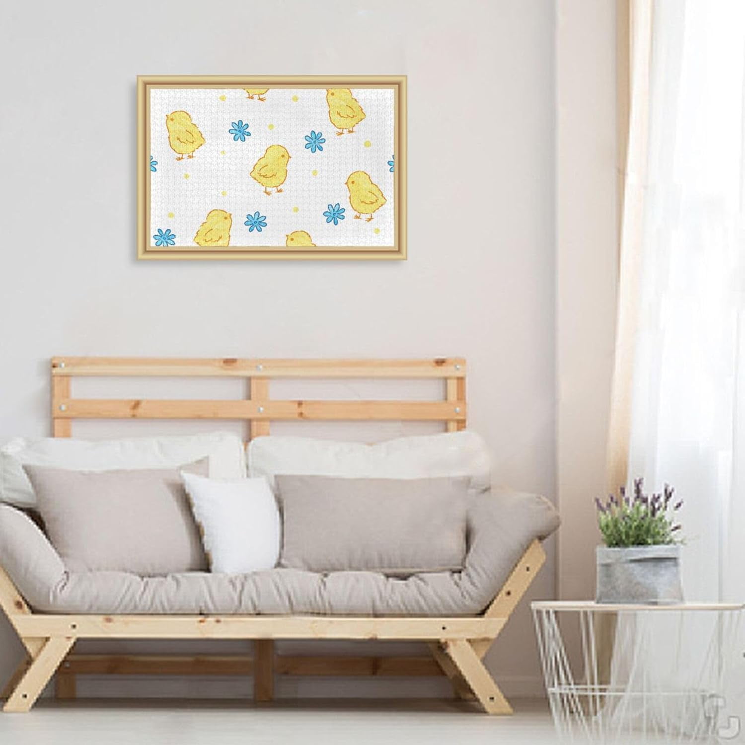 BESTKITTY Easter Chickens Jigsaw Puzzles 500 Piece for Adults Large