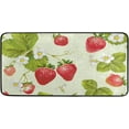 BESTKITTY Kitchen Mat Strawberry Kitchen Rug Mat AntiFatigue Comfort