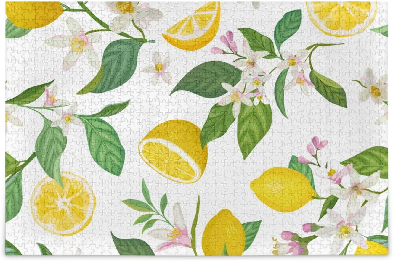 BESTKITTY Lemon Jigsaw Puzzle 1000 Pieces, Educational