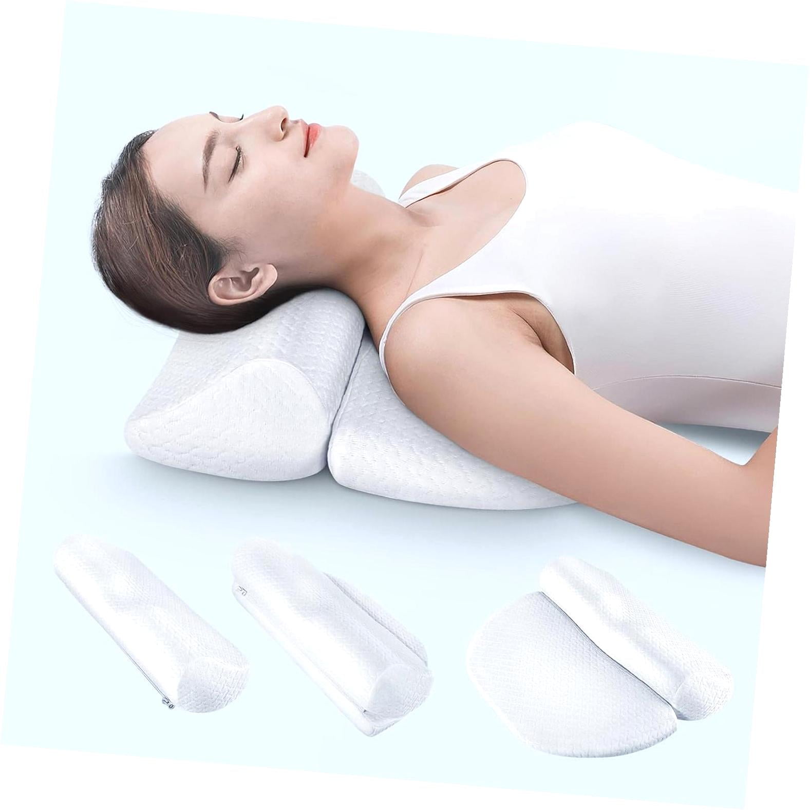 Cervical Neck Pillows For Pain Relief Sleeping, Memory Foam Neck Bolster Support