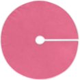 BESTKITTY Pink Solid Color Christmas Tree Skirt Double Layers Large
