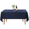 thumbnail image 1 of BESTKITTY Rectangle Tablecloth - 60 x 126 In - Navy Blue Rectangular Table Cloth for 8 Foot Table in Wable ester - Great for Wedding, Restaurant, Party, Banquet Decoration, 1 of 5