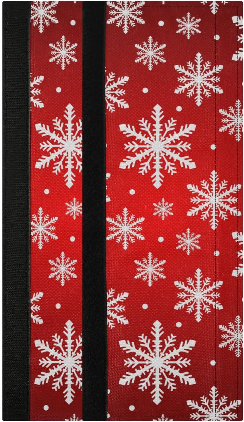 BESTKITTY Refrigerator Handle Covers Set of 2, Christmas Snowflake