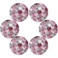 BESTKITTY Round Placemats for Dining Table,Valentine's Day Circle