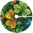 BESTKITTY St. Patrick's Day Shamrock Christmas Tree Skirt, 48 Inches
