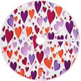 BESTKITTY Valentine's Day Heart Christmas Tree Skirt, 48 Inches Large