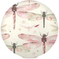 BESTKITTY Watercolor Dragonflies Kitchen Round Placemats Set of 4