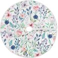 BESTKITTY Watercolor Floral Christmas Tree Skirt, 36 Inches Large Tree