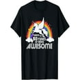 thumbnail image 1 of BESTLUCKY 50 Years Of Being Awesome Unicorn Rainbow 50th Birthday T-Shirt, 1 of 5
