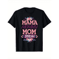 thumbnail image 1 of BESTLUCKY Humorous "Mama Mama Blue" ladies T-shirt - floral design, crew neck, short sleeve - perfect for Mother's Day and casual wear, Mother's Day gift for moms, 1 of 5