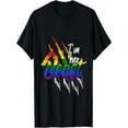 thumbnail image 1 of BESTLUCKY Lesbian Couple Gay Pride Month Rainbow Flag LGBT T-Shirt, 1 of 5