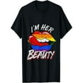 thumbnail image 1 of BESTLUCKY Lesbian Couple Pride month Rainbow Flag LGBT T-Shirt, 1 of 5