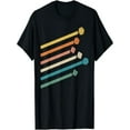 thumbnail image 1 of BESTLUCKY Vintage Minimalist Geeky Polyhedral Falling Retro Rainbow T-Shirt, 1 of 5