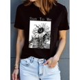 thumbnail image 1 of BESTLUCKY Women's Casual Round - Neck Short - Sleeve T - Shirt with Adorable Sunflower Graphics for a Sweet and Fashion - Forward Look, 1 of 5