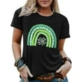 thumbnail image 1 of BESTLUCKY Womens Retro St Patricks Day Shirts Vintage St Paddys Four Leaf Clover Shamrock Tee Tops Lucky Babe T Shirt, 1 of 5