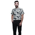 thumbnail image 1 of BESTMAN Casual Printed Shirts For Men Slim Fit Button Down Short Sleeve Shirt, 1 of 1