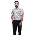 thumbnail image 1 of BESTMAN Printed Shirts For Men Short Sleeve Button Down Casual Cotton Shirt, 1 of 1