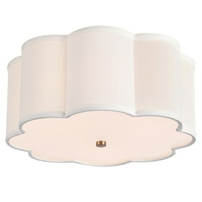 BESTOMINE Flush Mount Ceiling Light,13-inch Drum Ceiling Light Fixture,Modern Light Fixtures Ceiling Mount,3-Light Flush Mount Light Fixture