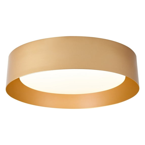 BESTOMINE Flush Mount Ceiling Light,16.5 inch LED Ceiling Light Fixture,Polished Gold Finish,Light Fixtures Ceiling Mount,Light Fixtures,Dimmable/3000K/18W,Outdoor Flush Mount Lighting Fixtures