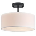 thumbnail image 1 of BESTOMINE Semi Flush Mount Ceiling Light,13 inch Modern 3-Light Ceiling Light Fixture,Black Semi Flush Mount Light Fixture,Mondern Flush Mount Lighting for Bedroom,Dinning Room and Hallway, 1 of 9
