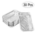 BESTOMZ 30pcs 570ml Disposable BBQ Drip Pan Tray Aluminum Foil Tin