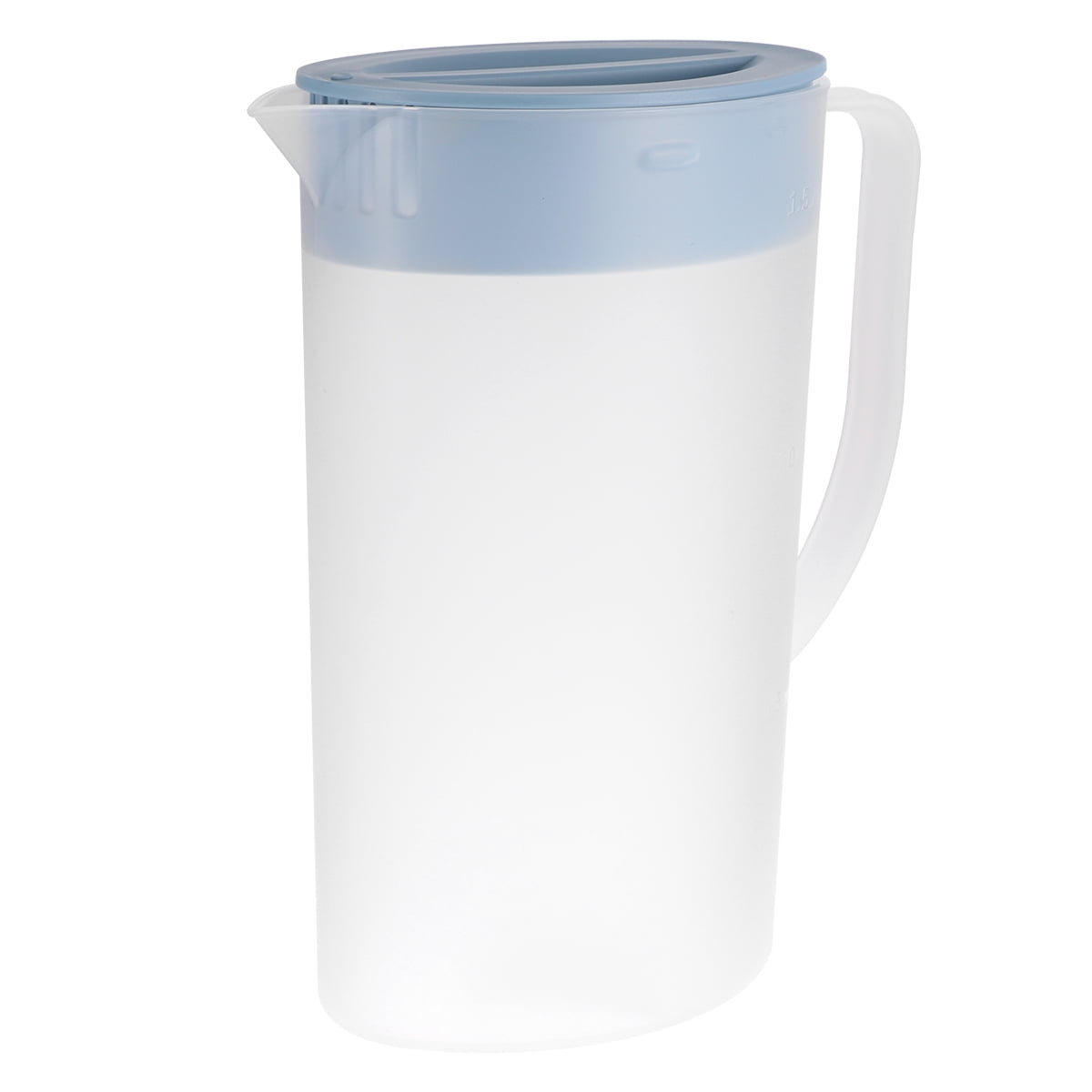 ReaNea 1800ml Plastic Water Pitcher with Lid and 3 Cups (Smoke Gray) 