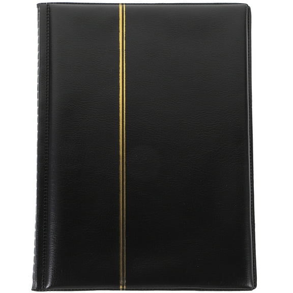 HEMOTON Coin Collection Book for Collectors with 10 Pages Hold 250 Coins in Black PU PVC