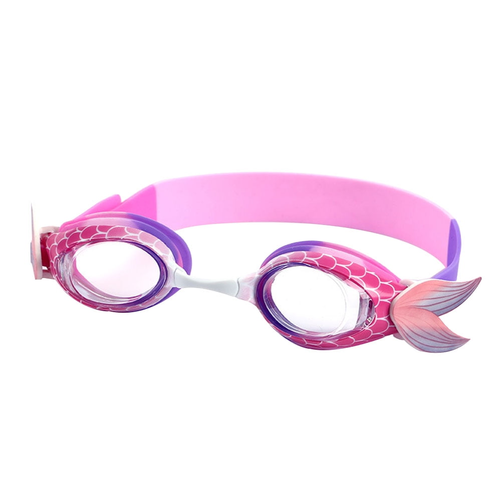 BESTONZON 1 Pc Silicone Swimming Goggles Cartoon Fish Tail Swim Glasses