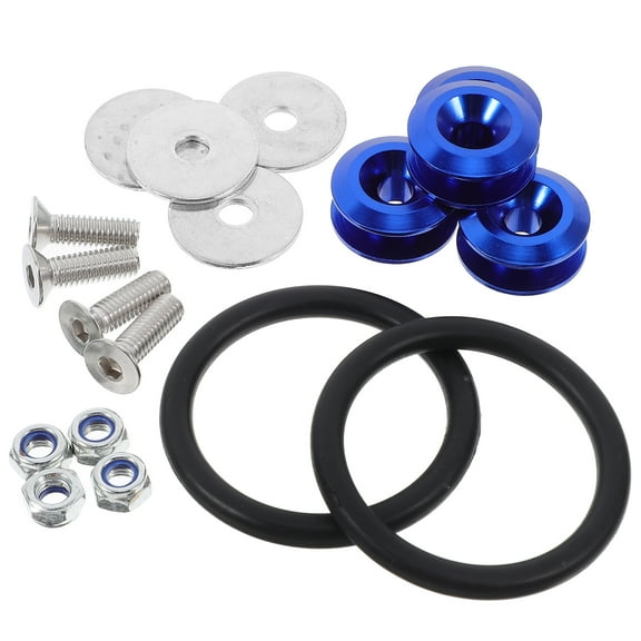 BESTONZON 1Set Multicolor Aluminum Bumper Holder Clips Quick Release Fastener Kit for Front Rear Bumper Reinforcement