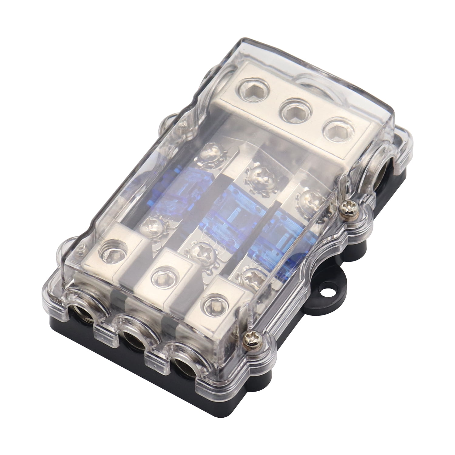 BESTONZON 1 Set Fuse Holder Auto Fuse Block 3way Distribution Block
