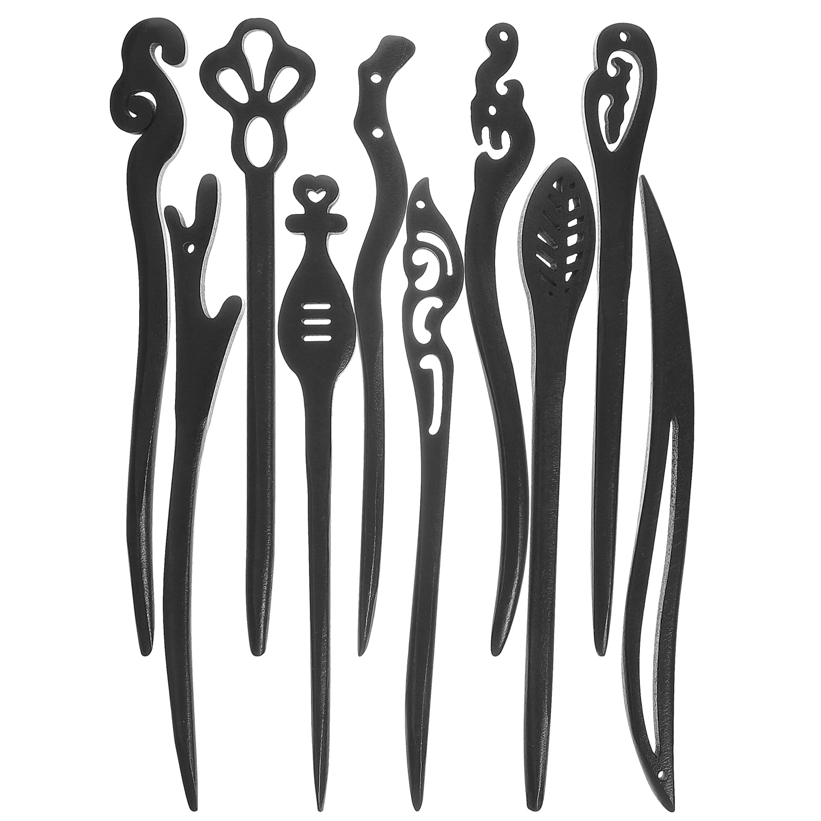 BESTONZON 10 pcs Wooden Hair Chopsticks Chinese Hair Chopstick Retro