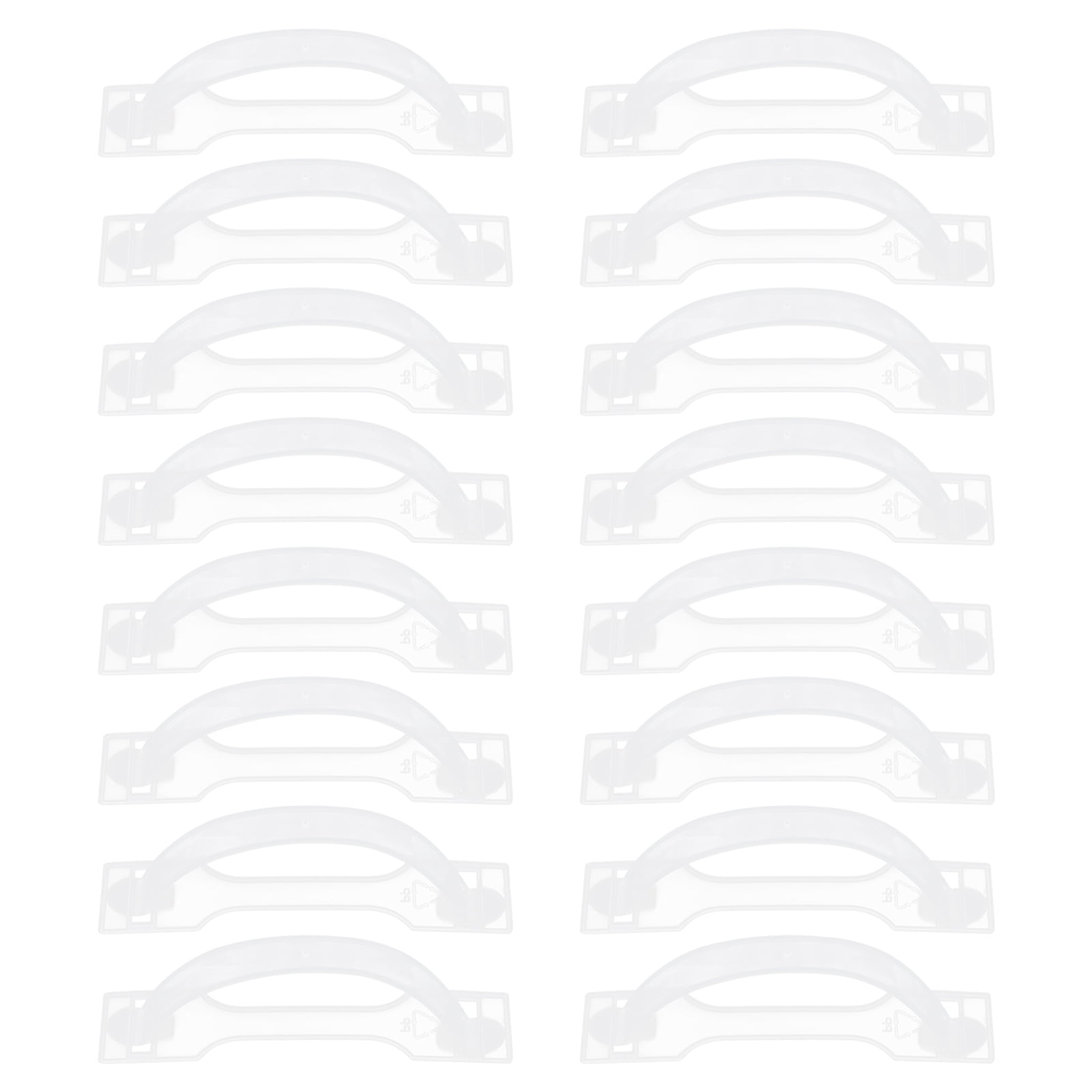 BESTONZON 100 Sets Cake Box Plastic Handles Paper Box Gift Case Handles