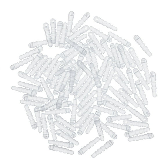 BESTONZON Headphone Jack Cover Transparent PVC Dust Plug for Cell Phone 100Pcs