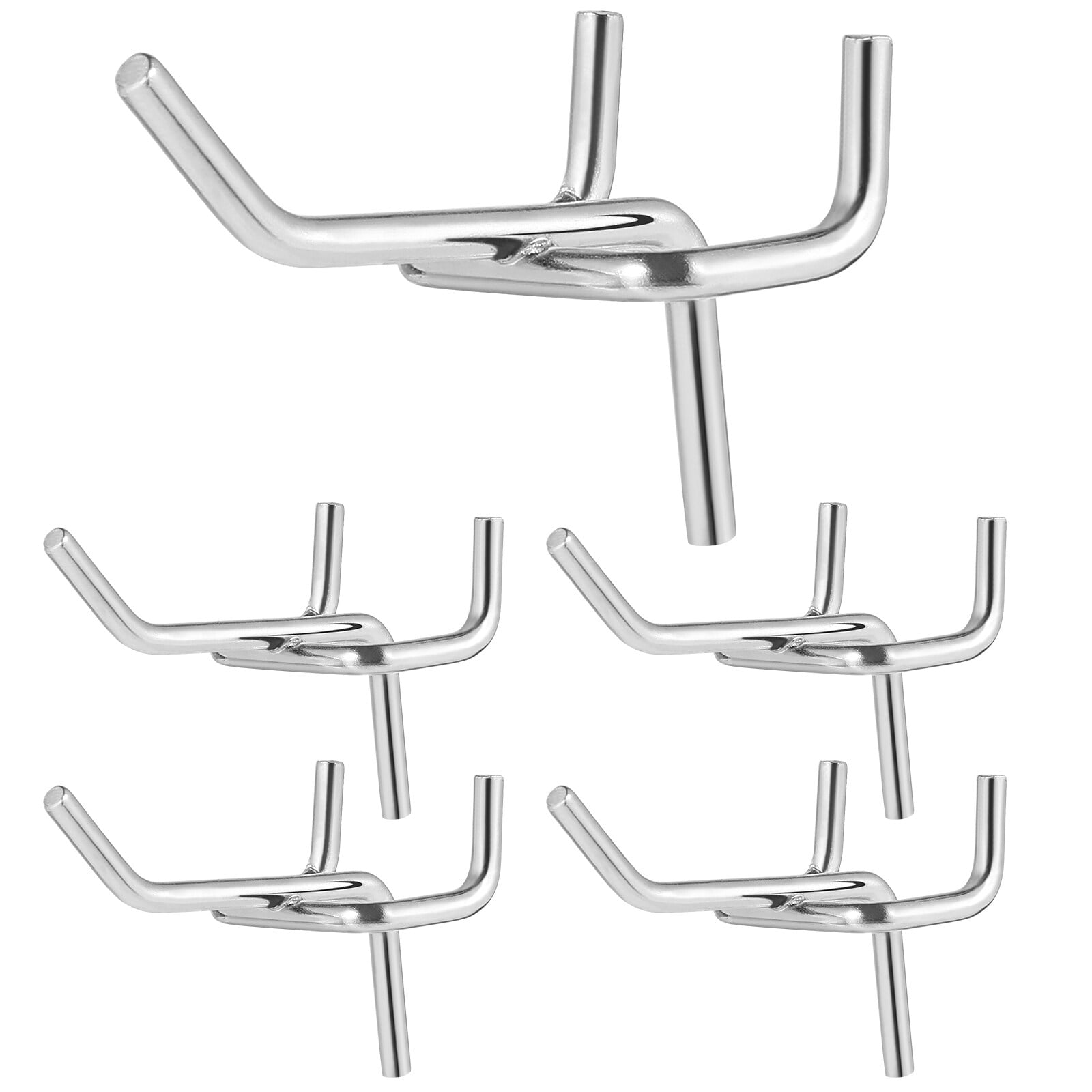 BESTONZON 100pcs Metal Pegboard Hooks Heavy Duty Pegboard Shelving