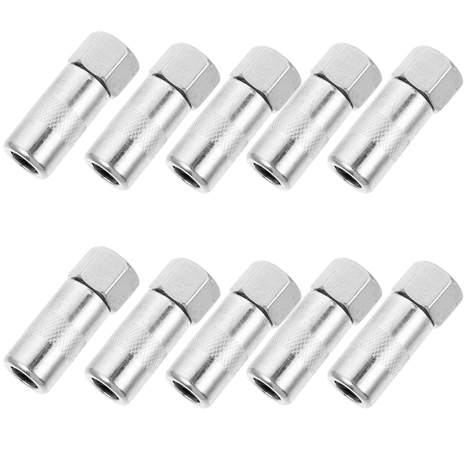 BESTONZON 10Pcs Durable 4 Jaw Type Grease Nipples High Hardness Grease